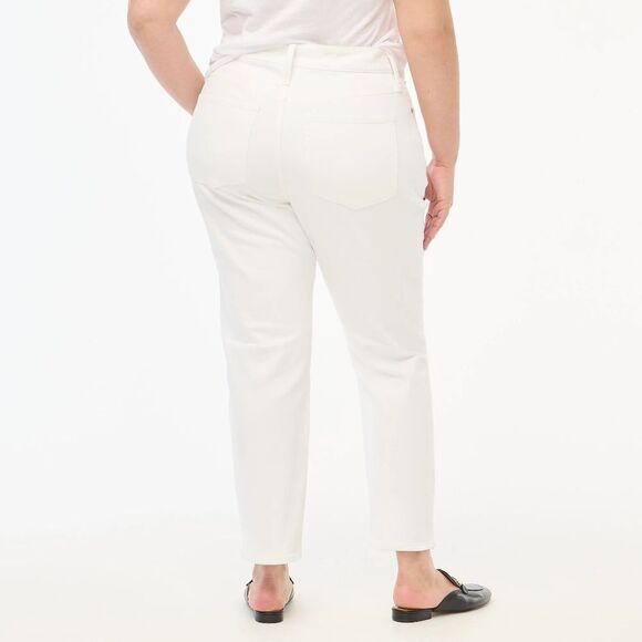NWT J. Crew Curvy Essential Straight White Jean in All-Day Stretch - Picture 6 of 13